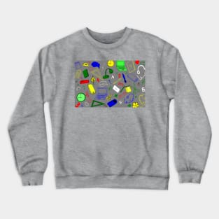 school supplies Crewneck Sweatshirt